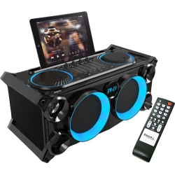 Boombox z akumulatorem, 120W, Ibiza, SPLBOX200-BK